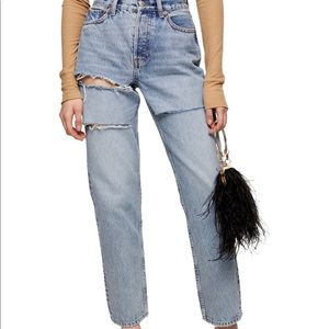 Topshop Bleach Slash Dad Jean size 32 / size 10